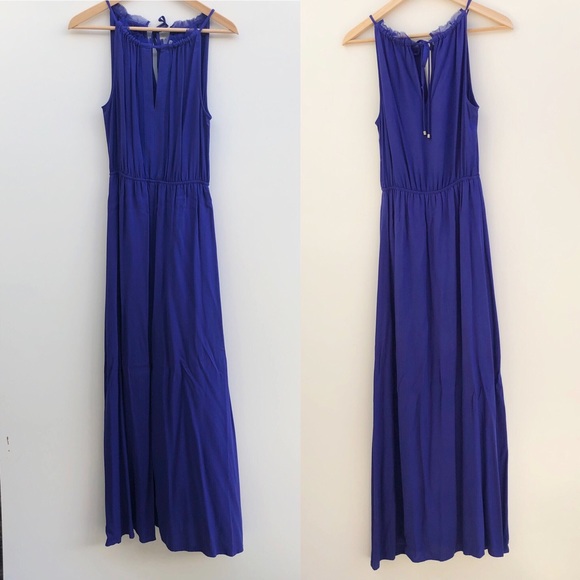 Ella Moss Purple Stella Halter Maxi Dress XS - Picture 2 of 7